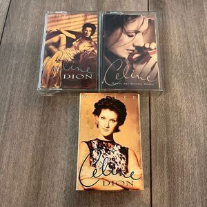 Lot of 3 Vintage Celine Dion Misled, Color of my love, Special Love Cassette Tap